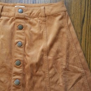 Mossimo High Waisted Suede Skirt